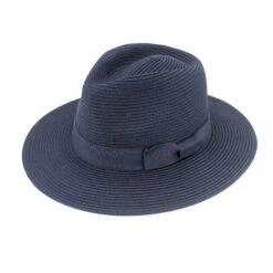 Sherry Fedora Hat - Navy -Cancer Council Shop PL413NavySherryFedoraAngle
