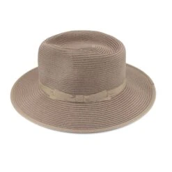 Linda Fedora Hat - Taupe -Cancer Council Shop PL415TaupeLindaFedoraside2