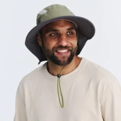 Dorian Bucket Hat - Green Charcoal