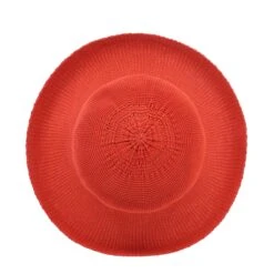 Classic Breton Hat - Dark Orange -Cancer Council Shop R35LDarkorangeClassicBretonLinedAbove