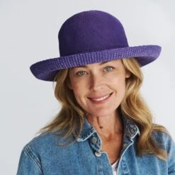 Classic Breton Hat - Purple