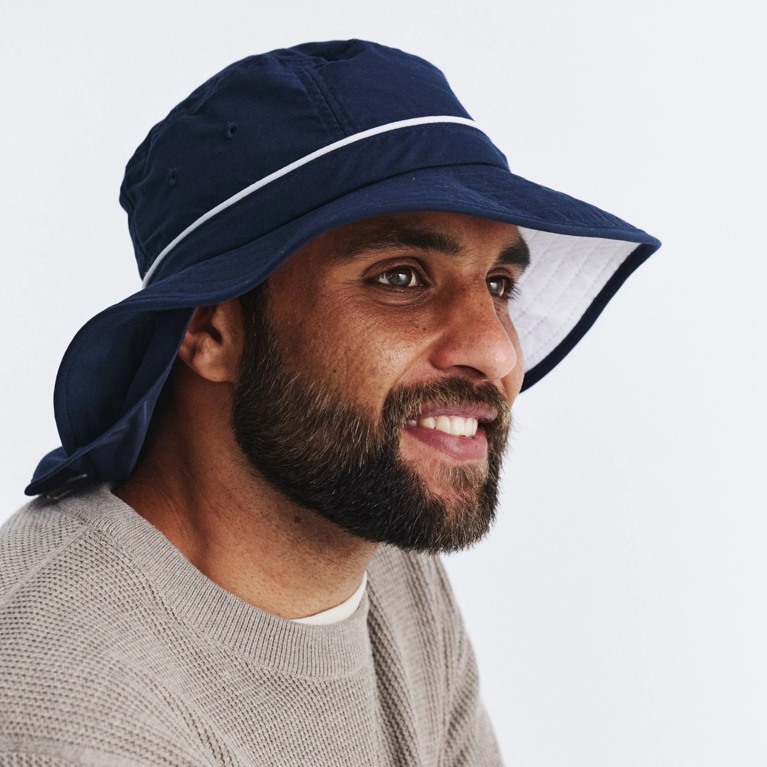 Marvin Bucket Hat - Navy 2 Marvin Bucket Hat - Navy - Image 2