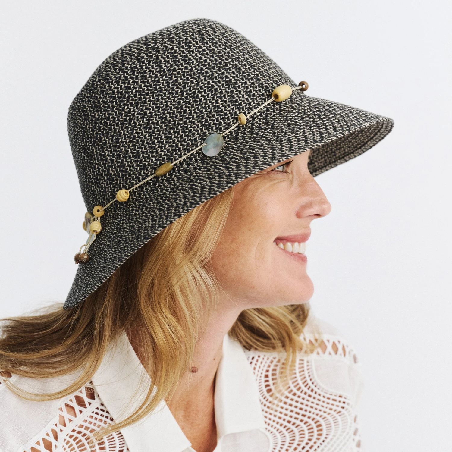 Bohemian Bucket Hat - Charcoal 2 Bohemian Bucket Hat - Charcoal - Image 2