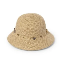 Bohemian Bucket Hat - Natural -Cancer Council Shop RL30Naturalangle