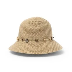 Bohemian Bucket Hat - Natural -Cancer Council Shop RL30Naturalfront