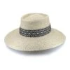 Zara Wide Brim Hat - Ivory Black