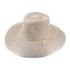 Marie Wide Brim Fedora Hat - Wheat