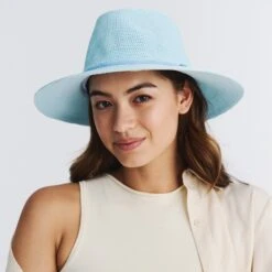 Jacqui Mannish Hat - Crystal Blue