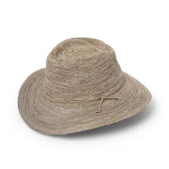 Jacqui Mannish Hat - Mixed Camel -Cancer Council Shop RL73MixedCamelangle
