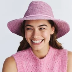 Jacqui Mannish Hat - Old Rose Pink