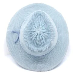 Jacqui Mannish Hat - Crystal Blue -Cancer Council Shop RL73 CrystalBlueJACQUIAbove