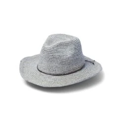 Bobbie Raffia Cowboy Hat - Blue