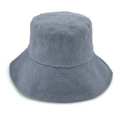 Sadie Linen Bucket Hat - Blue -Cancer Council Shop RL876BlueSADIEFront