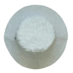 Sadie Linen Bucket Hat - Seafoam -Cancer Council Shop RL876SeafoamSADIEAbove