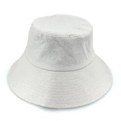 Sadie Linen Bucket Hat - White -Cancer Council Shop RL876WhiteSADIESide