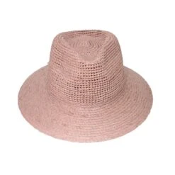 Flora Raffia Fedora Hat - Light Pink -Cancer Council Shop RL887FloraLightPink 3