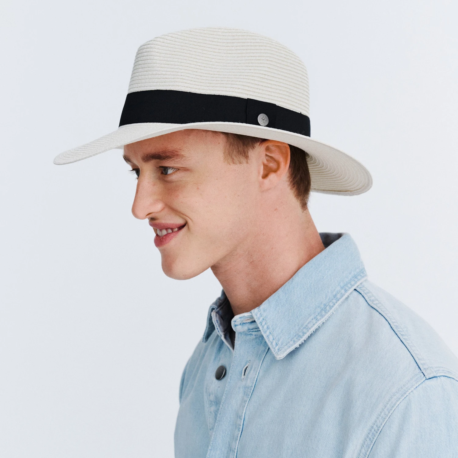 Café Fedora Hat - Ivory 2 Café Fedora Hat - Ivory - Image 2