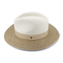 Café Fedora Hat - Ivory/Natural -Cancer Council Shop RM399IvoryNaturalCAFESide