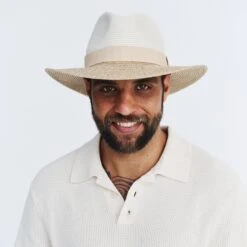 Café Fedora Hat - Ivory/Natural