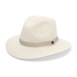 Outback Lightweight Fedora Hat - Ivory