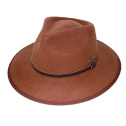 Benadict Fedora Hat - Chocolate