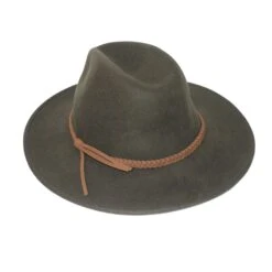 Blake Felt Fedora Hat - Khaki -Cancer Council Shop RM902Blake DarkKhaki 4