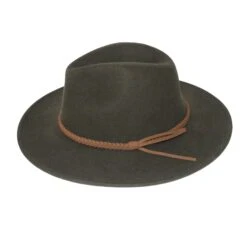 Blake Felt Fedora Hat - Khaki -Cancer Council Shop RM902Blake DarkKhaki 7