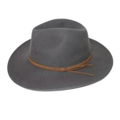 Blake Felt Fedora Hat - Gunmetal Grey -Cancer Council Shop RM902Blake GunMetalGrey 3