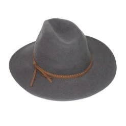 Blake Felt Fedora Hat - Gunmetal Grey -Cancer Council Shop RM902Blake GunMetalGrey 4