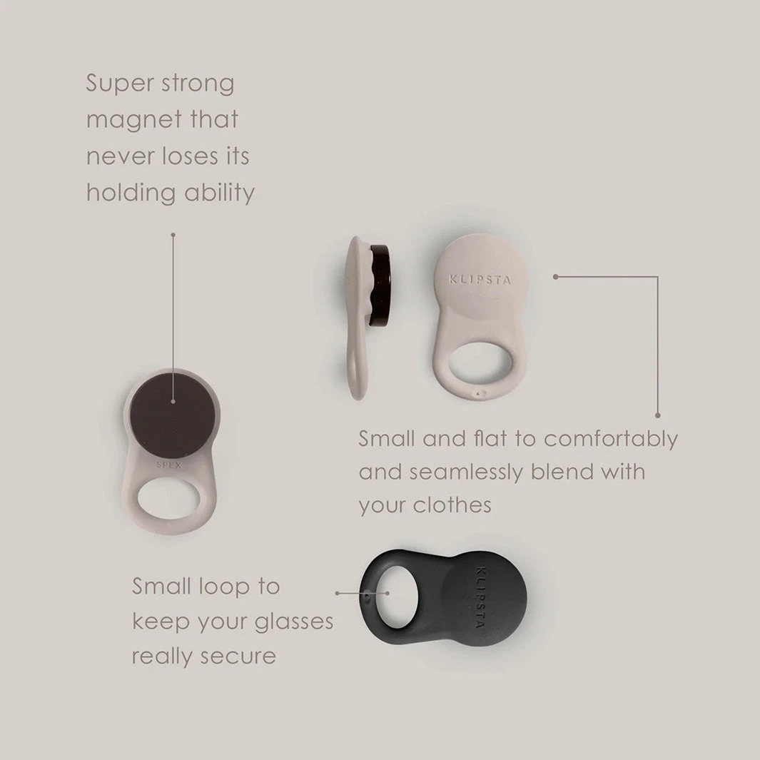 Spex Sunglasses Clip - 2 Pack - Black/Stone 3 Spex Sunglasses Clip - 2 Pack - Black/Stone - Image 3