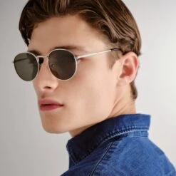 Enviro Round Metal Sunglasses - Silver -Cancer Council Shop TCC2458833 11ENVIROROUNDMETAL