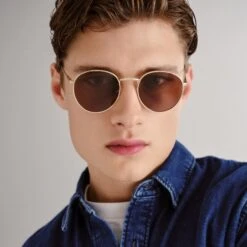 Enviro Round Metal Sunglasses - Gold -Cancer Council Shop TCC2458834 10ENVIROROUNDMETAL