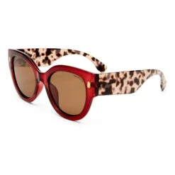 Eurella Sunglasses - Burgundy/Tort