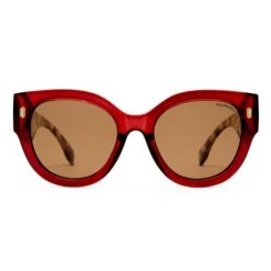 Eurella Sunglasses - Burgundy/Tort -Cancer Council Shop TCC2558875 2EURELLA