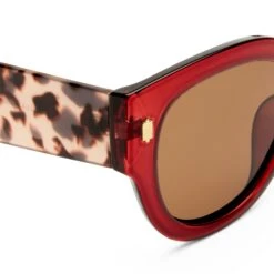 Eurella Sunglasses - Burgundy/Tort -Cancer Council Shop TCC2558875 3EURELLA