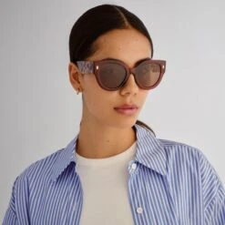 Eurella Sunglasses - Burgundy/Tort -Cancer Council Shop TCC2558875 9EURELLA