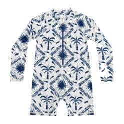 Infant Resort Palm Swim Zip Suit 9 Infant Resort Palm Swim Zip Suit -Cancer Council Shop flatlay10 1065