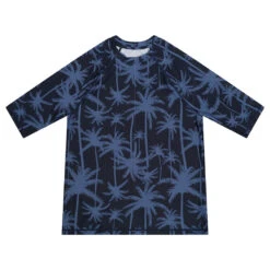 Mens Tropical Palm SS Rashie 7 Mens Tropical Palm SS Rashie -Cancer Council Shop flatlay8 1065